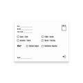 Trader ID Mental Check Trading Post-it notes for traders to log date, market, timeframe, and trade result.