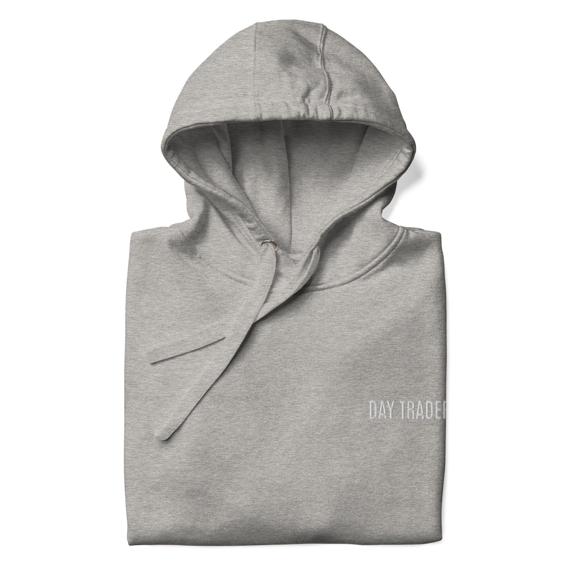 Trader Id Day Trader unisex premium embroidered pullover hoodie minimalism style trading streetwear clothing