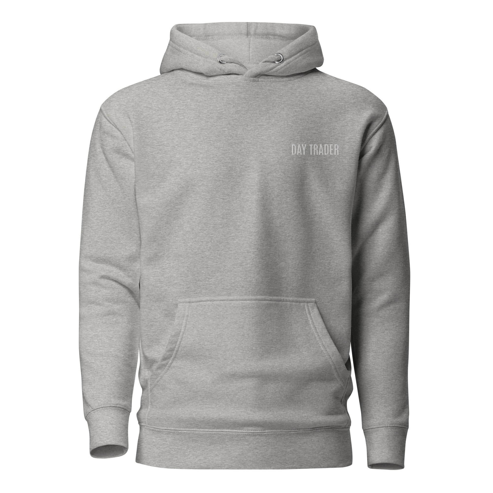 Trader Id Day Trader unisex premium embroidered pullover hoodie minimalism style trading streetwear clothing