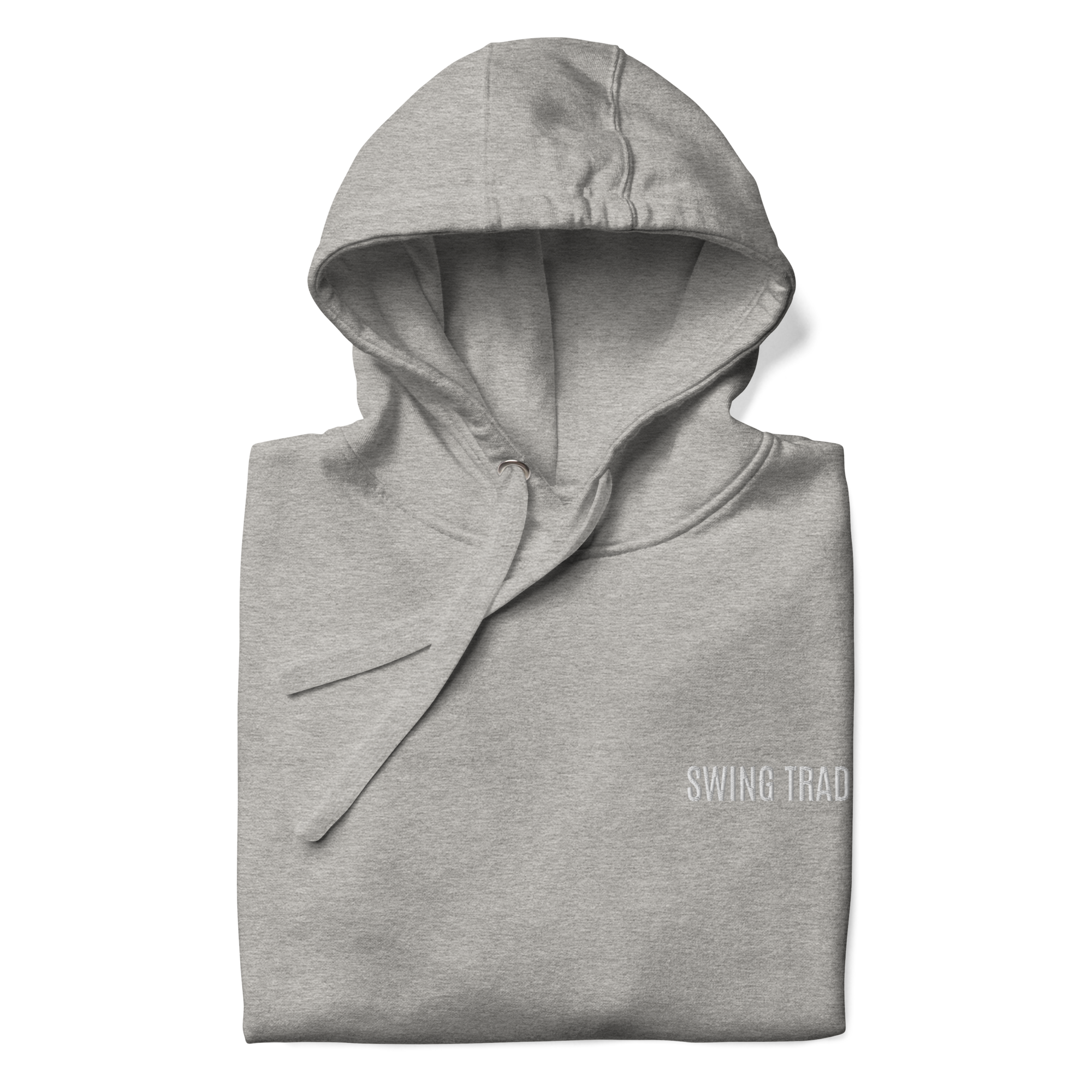 Trader Id Swing Trader unisex premium embroidered pullover hoodie minimalism style trading streetwear clothing