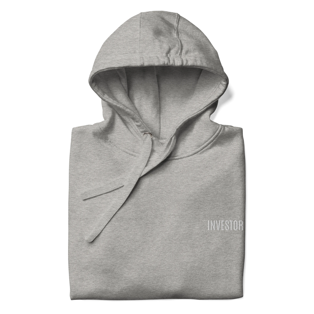 Trader Id Investor unisex premium embroidered pullover hoodie minimalism style trading streetwear clothing