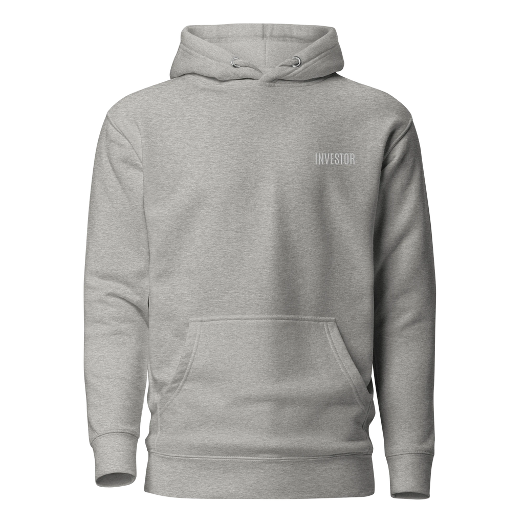 Trader Id Investor unisex premium embroidered pullover hoodie minimalism style trading streetwear clothing