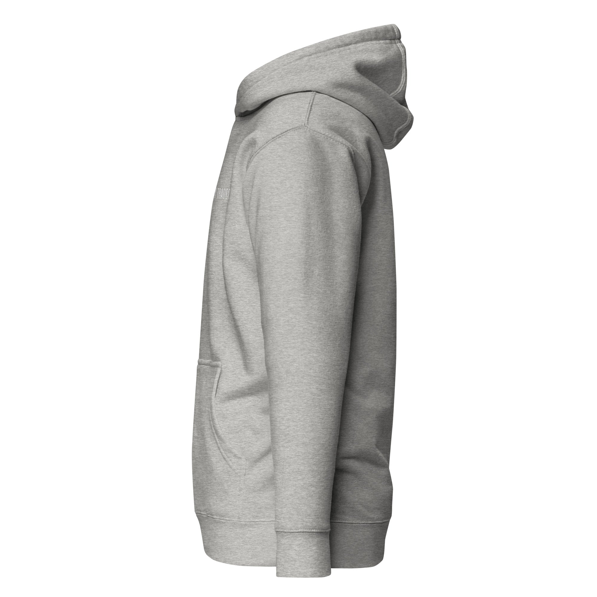 Trader Id Day Trader unisex premium embroidered pullover hoodie minimalism style trading streetwear clothing