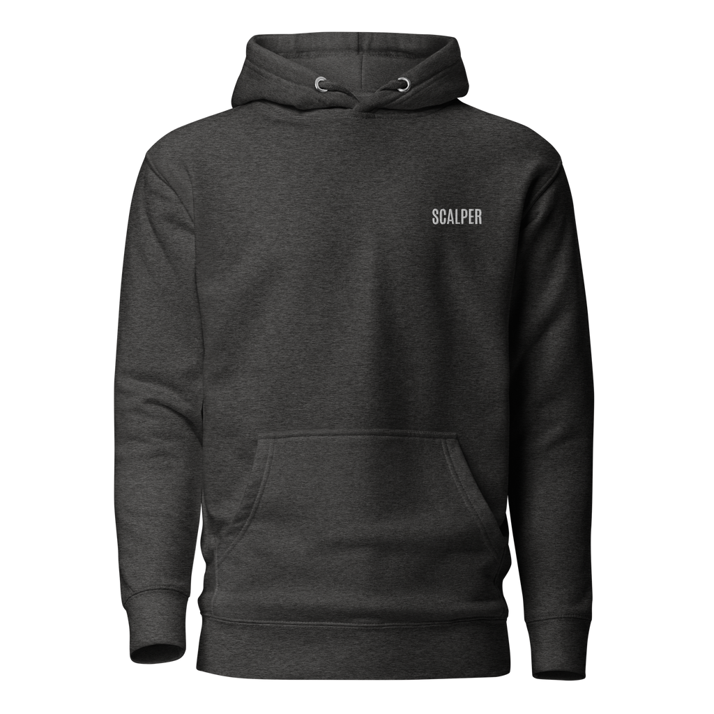 Trader Id Scalper unisex premium embroidered pullover hoodie minimalism style trading streetwear clothing