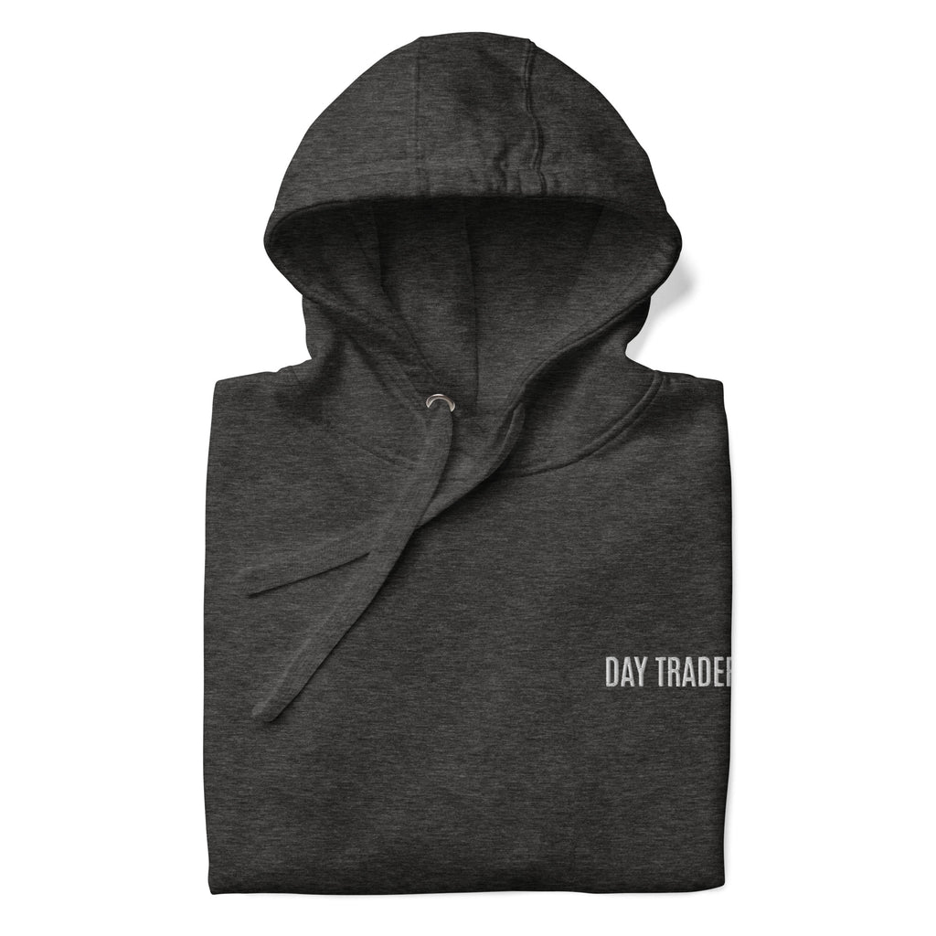 Trader Id Day Trader unisex premium embroidered pullover hoodie minimalism style trading streetwear clothing