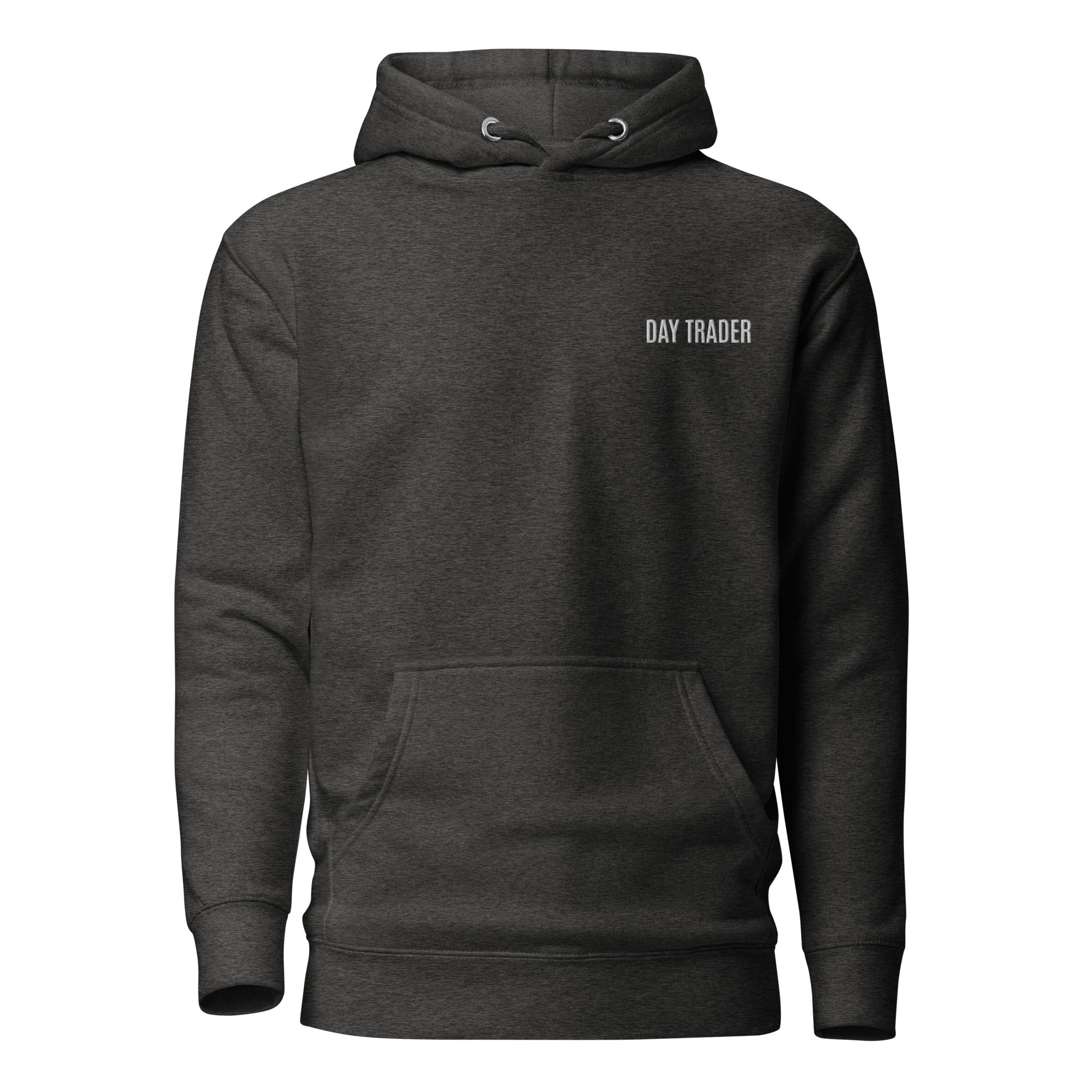 Trader Id Day Trader unisex premium embroidered pullover hoodie minimalism style trading streetwear clothing