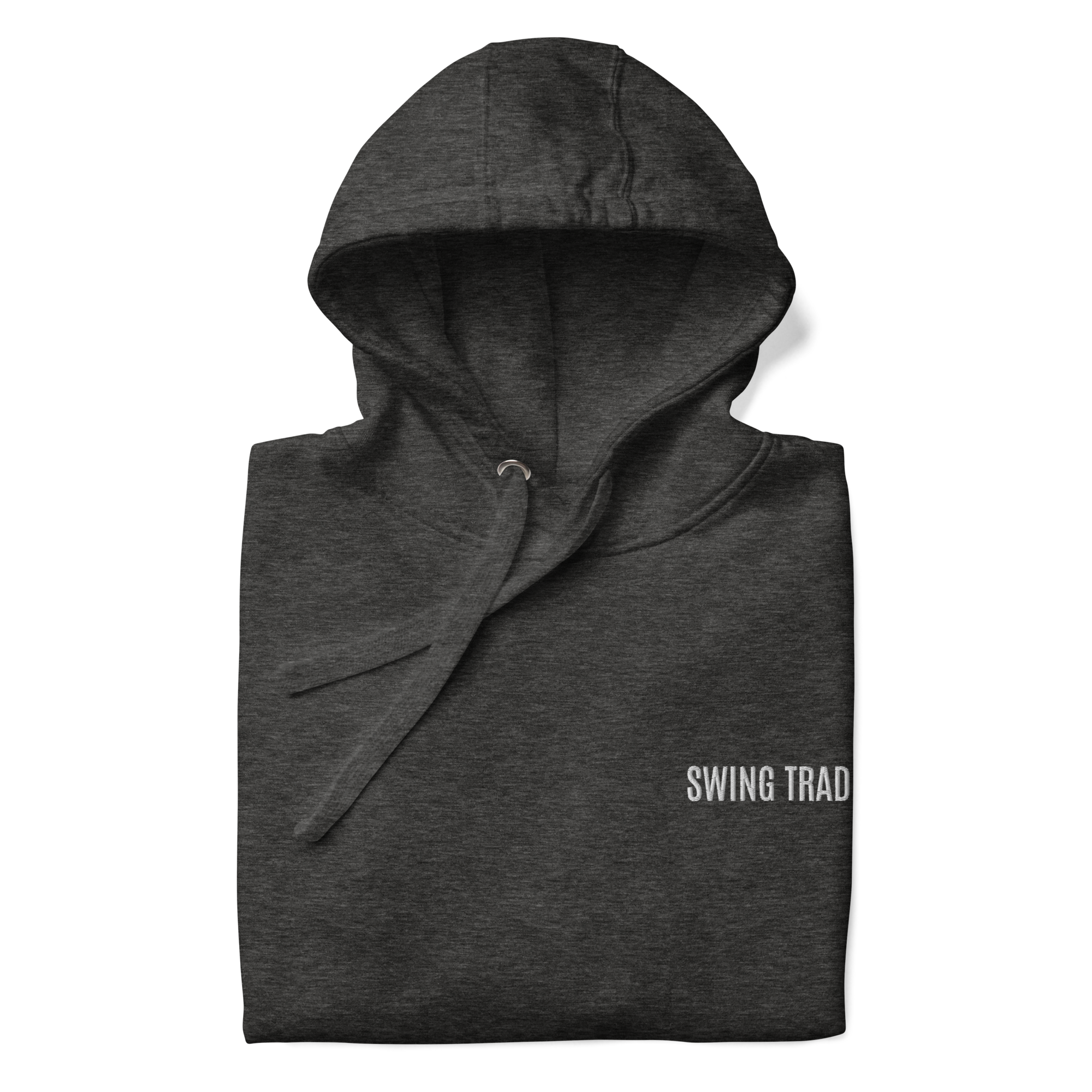 Trader Id Swing Trader unisex premium embroidered pullover hoodie minimalism style trading streetwear clothing