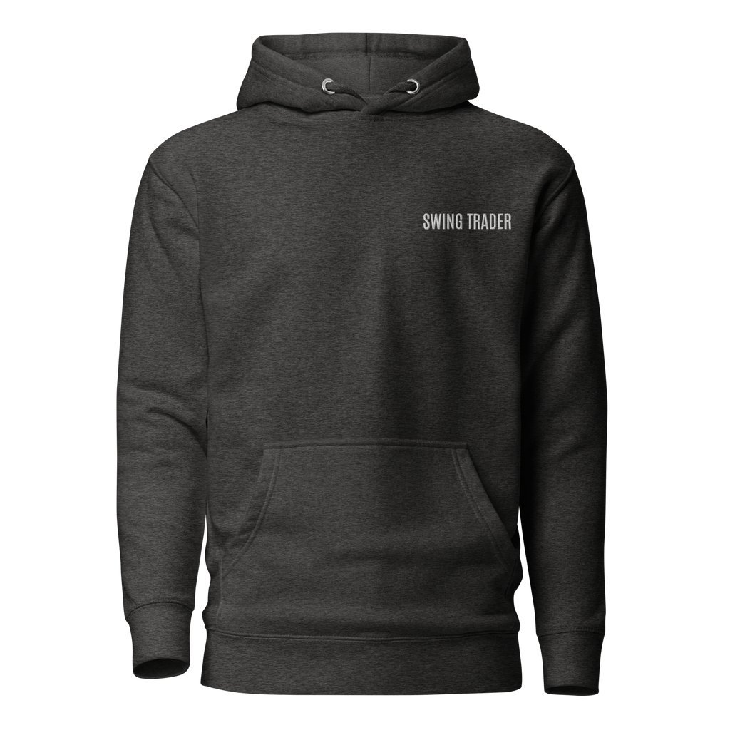 Trader Id Swing Trader unisex premium embroidered pullover hoodie minimalism style trading streetwear clothing
