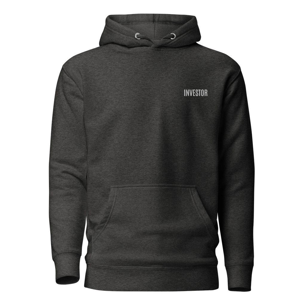 Trader Id Investor unisex premium embroidered pullover hoodie minimalism style trading streetwear clothing