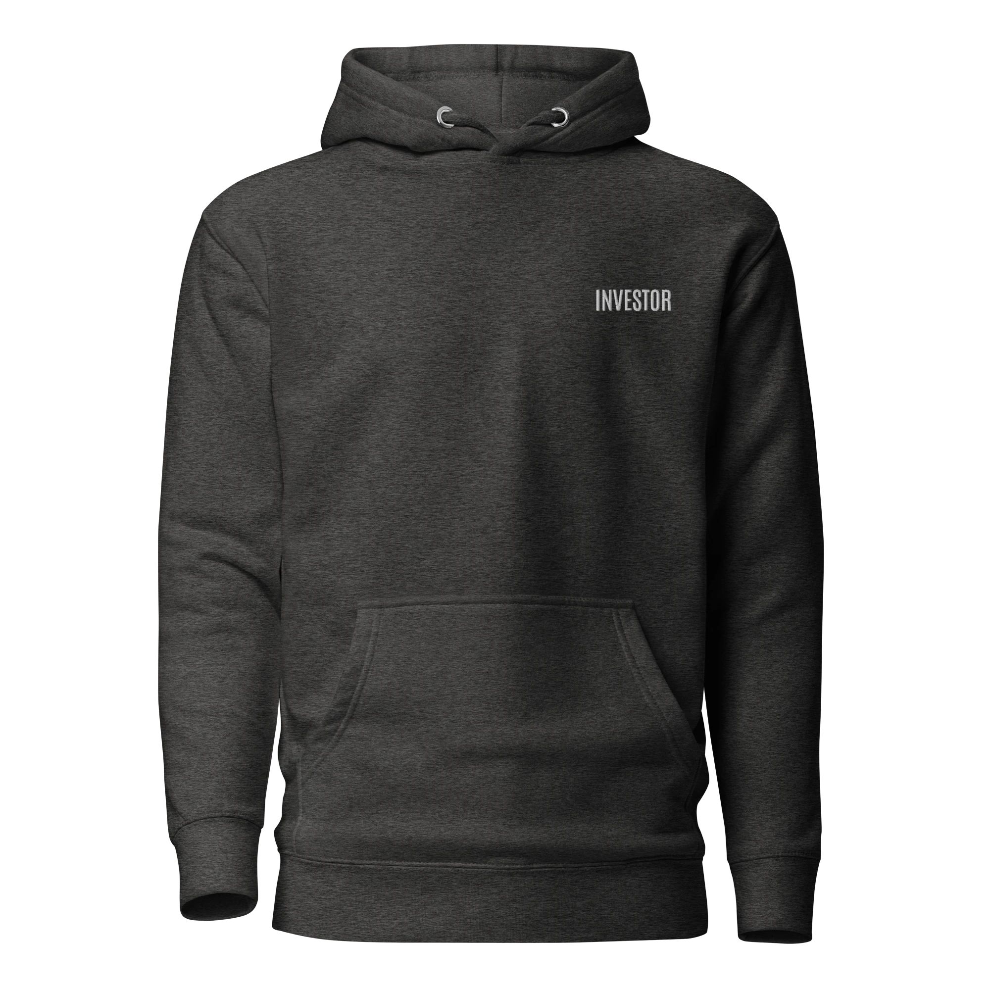 Trader Id Investor unisex premium embroidered pullover hoodie minimalism style trading streetwear clothing