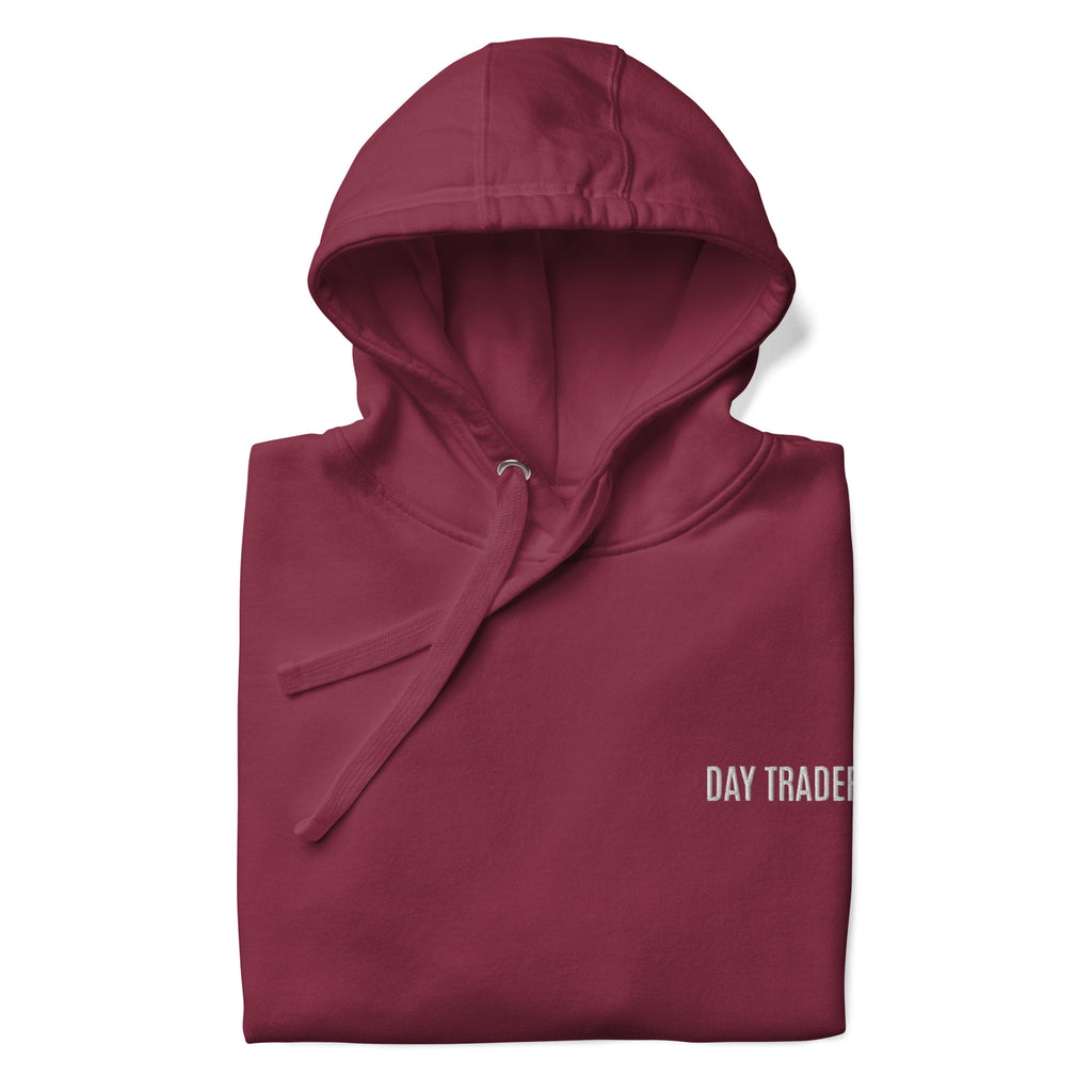 Trader Id Day Trader unisex premium embroidered pullover hoodie minimalism style trading streetwear clothing