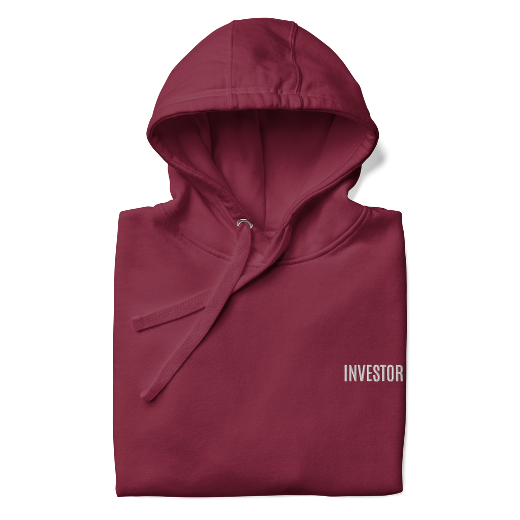 Trader Id Investor unisex premium embroidered pullover hoodie minimalism style trading streetwear clothing