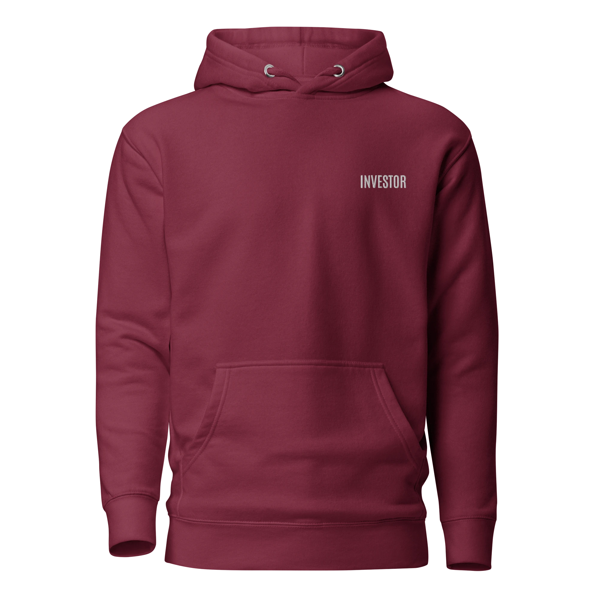 Trader Id Investor unisex premium embroidered pullover hoodie minimalism style trading streetwear clothing
