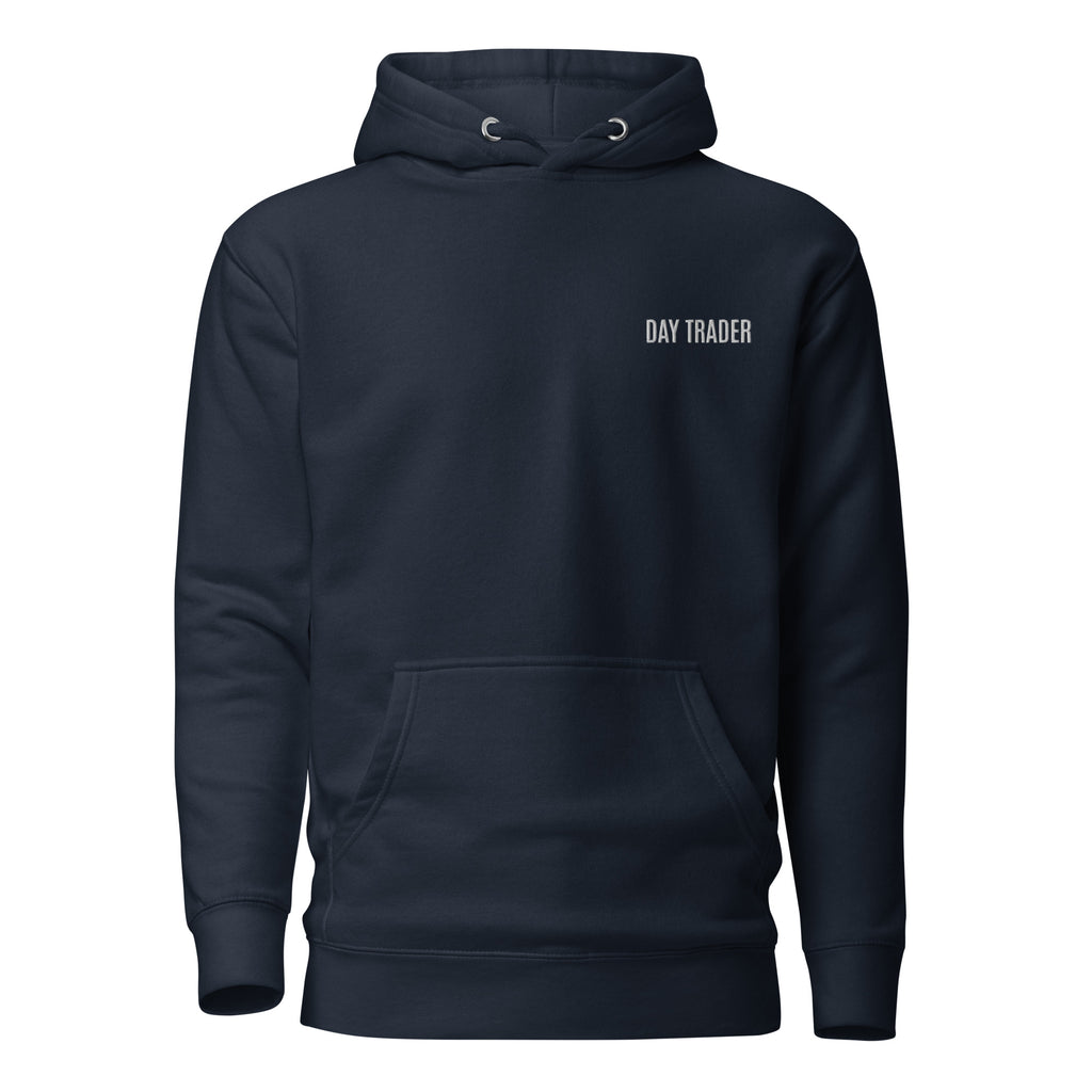 Trader Id Day Trader unisex premium embroidered pullover hoodie minimalism style trading streetwear clothing