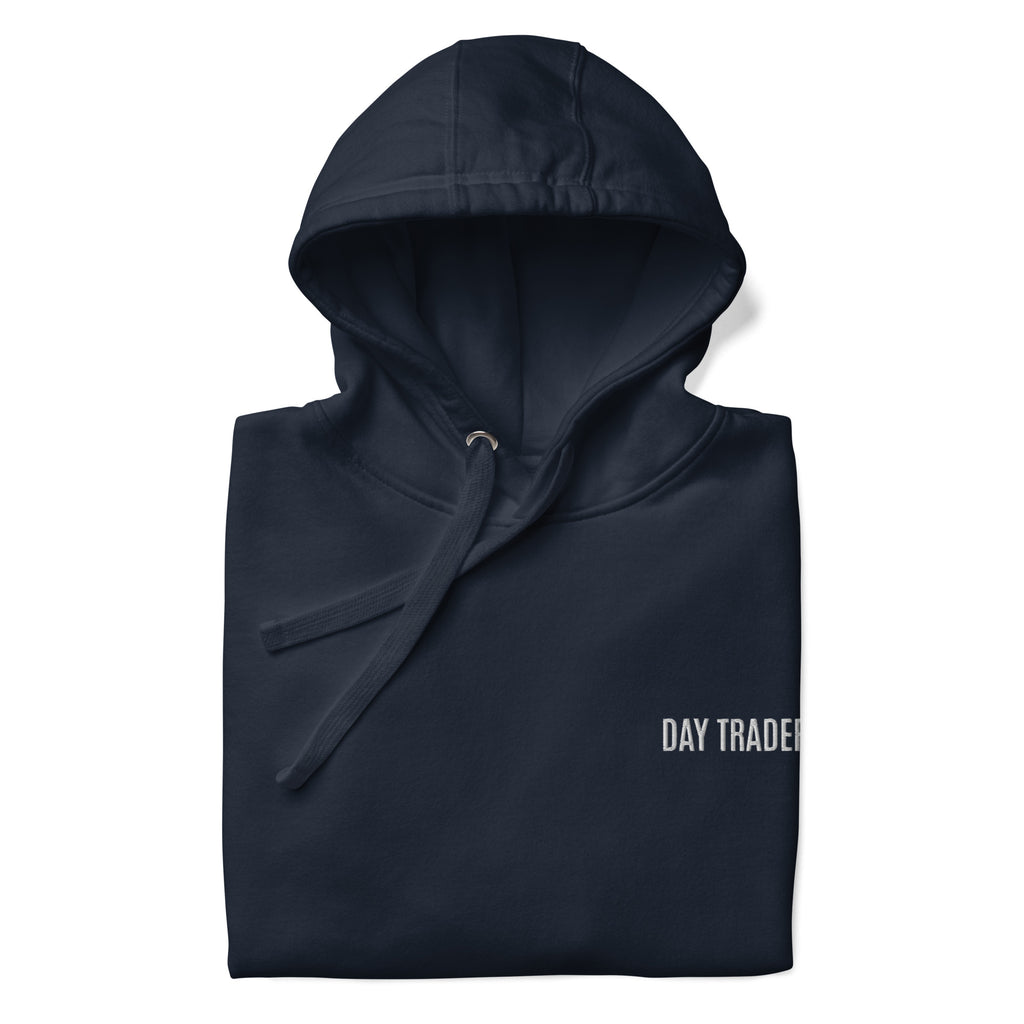 Trader Id Day Trader unisex premium embroidered pullover hoodie minimalism style trading streetwear clothing