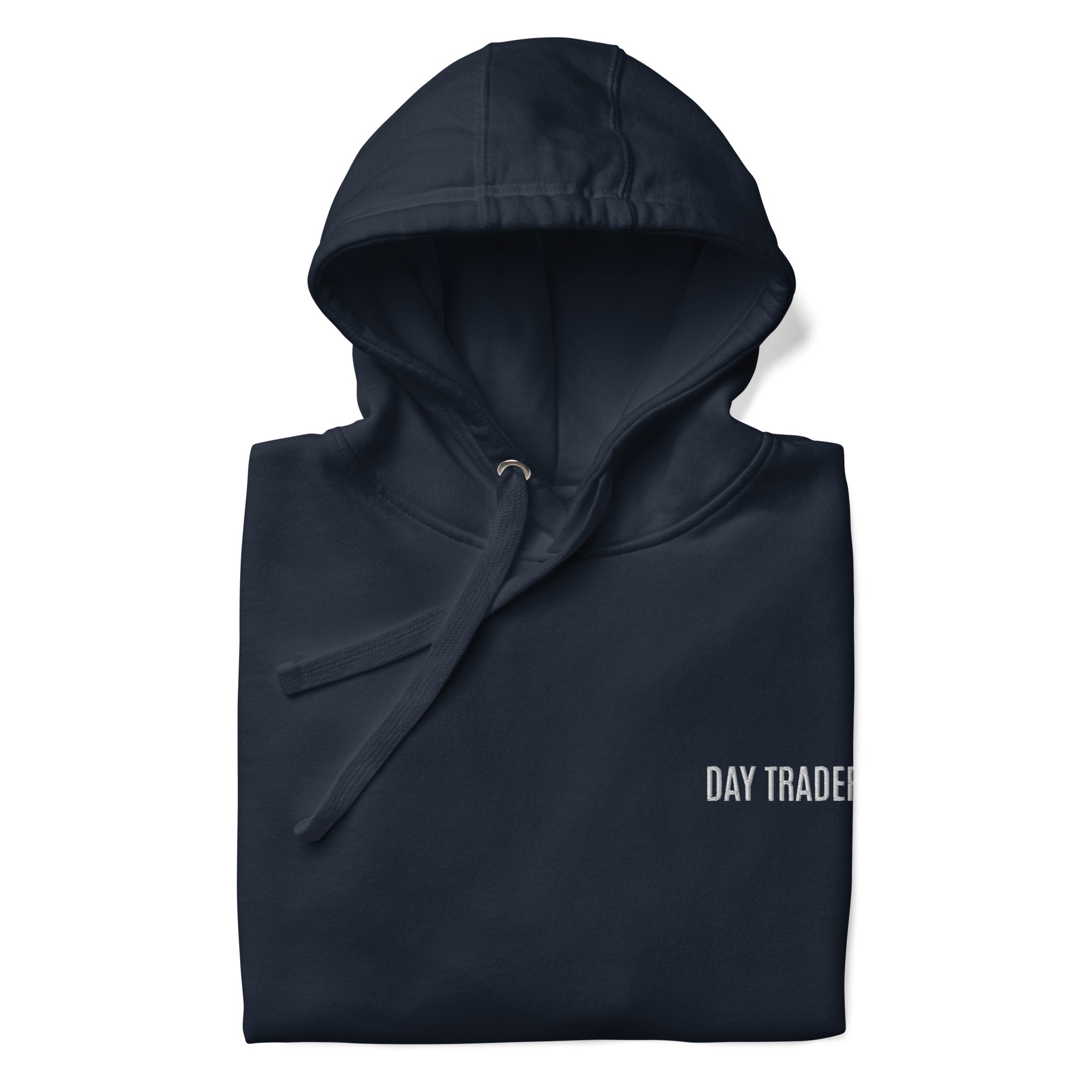 Trader Id Day Trader unisex premium embroidered pullover hoodie minimalism style trading streetwear clothing