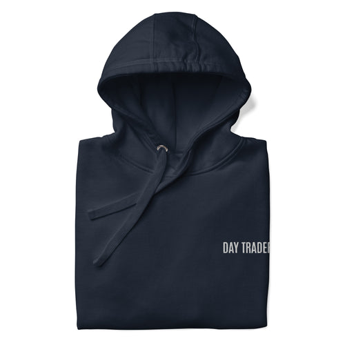 Trader Id Day Trader unisex premium embroidered pullover hoodie minimalism style trading streetwear clothing