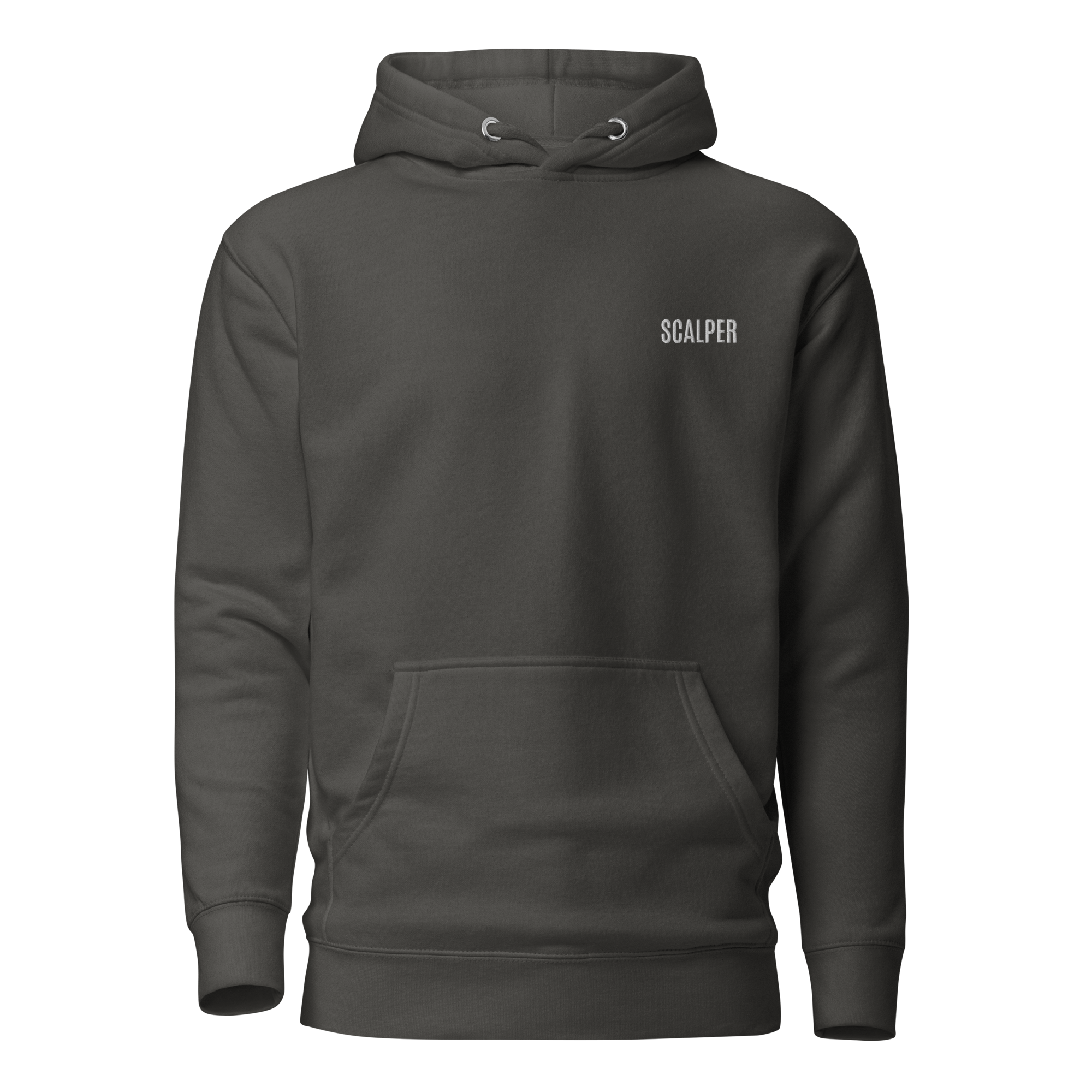 Trader Id Scalper unisex premium embroidered pullover hoodie minimalism style trading streetwear clothing